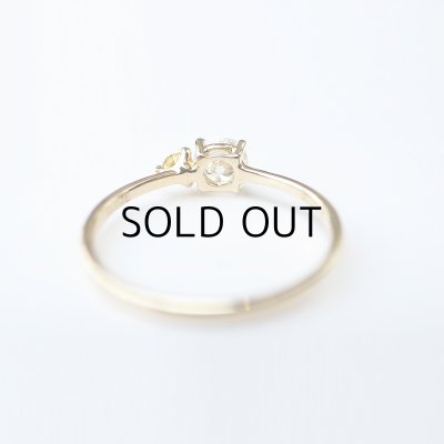 画像4: The RING D/VVS1/0.358ct &  FancyIntenseYellow/SI2/ 0.076ct  中央宝石研究所ソーティング付