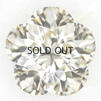 画像1: 裸石 0.315ct 花形 M  VS-2 中央宝石ソーティング付