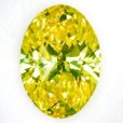 画像1: 裸石 0.600ct ct Fancy Intense Greenish Yellow SI-1 中央宝石ソーティング付 (1)
