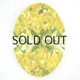 裸石 0.600ct ct Fancy Intense Greenish Yellow SI-1 中央宝石ソーティング付