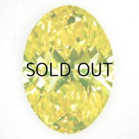 裸石 0.600ct ct Fancy Intense Greenish Yellow SI-1 中央宝石ソーティング付