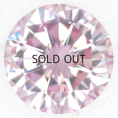 画像1: 裸石　　　0.111ct Fancy Intense Purplish Pink GIA鑑定書付