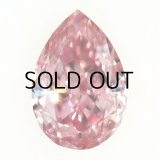 裸石　　　0.098ct Fancy Intense Pink SI-2 中央宝石ソーティング付
