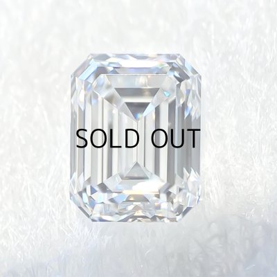 画像1: 裸石　0.304ct G FLAWLESS エメラルドカット (GIA鑑定書付)