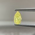 画像1: 裸石 0.362ct FANCY VIVID YELLOW(天然) VS2 中央宝石研究所ソーティング付 (1)