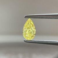 裸石 0.362ct FANCY VIVID YELLOW(天然) VS2 中央宝石研究所ソーティング付