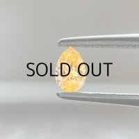 裸石 0.172ct FANCY VIVID YELLOWISH ORANGE (天然) SI2 GIA鑑定書付