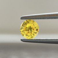 裸石 0.27ct Fancy Vivid Yellow  I-1 中央宝石研究所ソーティング付