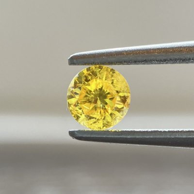 画像1: 裸石 0.27ct Fancy Vivid Yellow  I-1 中央宝石研究所ソーティング付