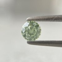 裸石 0.241ct Fancy Light Yellow Green SI-2 中央宝石研究所ソーティング付