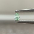 画像1: 裸石 0.046ct Fancy Intense Bluish Green SI-1  中央宝石研究所ソーティング付 (1)
