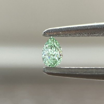 画像2: 裸石 0.046ct Fancy Intense Bluish Green SI-1  中央宝石研究所ソーティング付