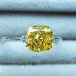 画像4: 1.046ct Fancy Intense Yellow SI-2 中央宝石ソーティング付 (4)