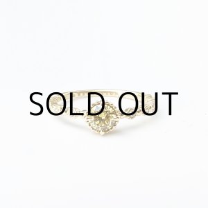 画像: K18YG RING Fancy Deep Yellow 0.301ct SI2 AGTソーティング付