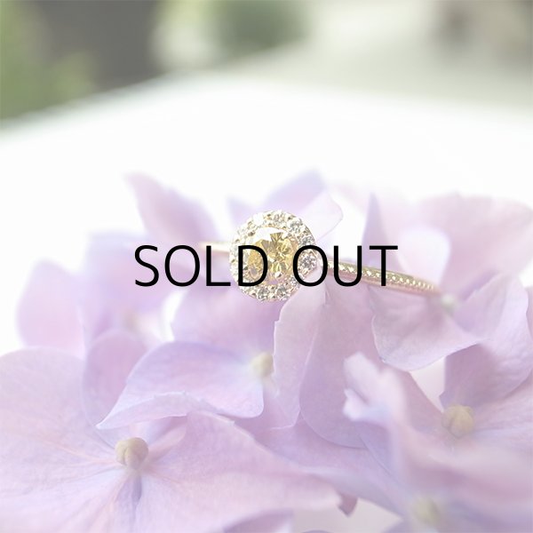 画像4: The RING Fancy Vivid Yellow  0.154ct SI2 中央宝石研究所ソーティング付 (4)