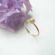 画像2: The RING Fancy Vivid Yellow  0.154ct SI2 中央宝石研究所ソーティング付 (2)