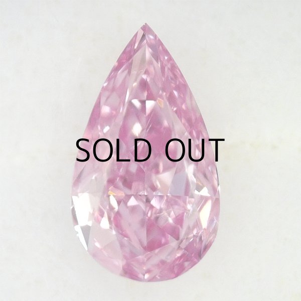 画像1: 裸石　0.072ct Fancy Vivid Purplish Pink SI2 AGT (1)