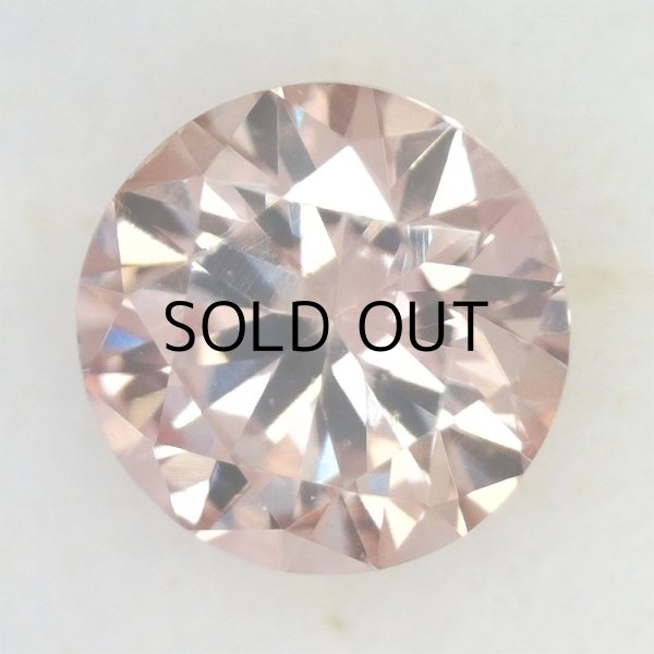 画像2: 裸石　　　0.148ct Fancy Orangy Pink VS2 アーガイル刻印　中央宝石ソーティング付 (2)