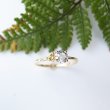 画像2: The RING D/VVS1/0.358ct &  FancyIntenseYellow/SI2/ 0.076ct  中央宝石研究所ソーティング付 (2)