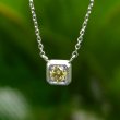 画像1: The Neckless  Fancy Intense Yellow/I-1/ 0.129ct  AGTソーティング付 (1)