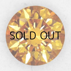 画像: 裸石 0.309ct Fancy Vivid Orangy Yellow VS2 中央宝石ソーティング付