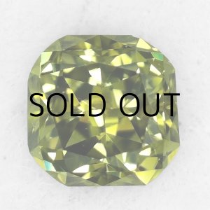 画像: 裸石　0.10ct Fancy Intense Yellow Green  GIA鑑定書付