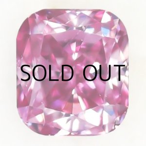 画像: 裸石　0.051ct Fancy Vivid Purplish Pink SI-1 中央宝石ソーティング付