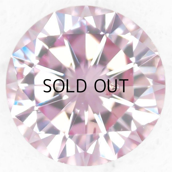 画像1: 裸石　　　0.111ct Fancy Intense Purplish Pink GIA鑑定書付 (1)