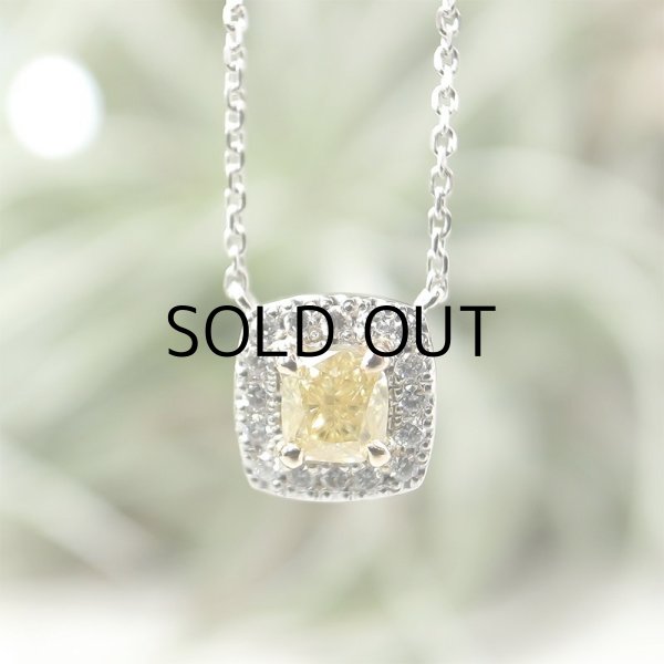 画像1: The Neckless  Fancy Intense Yellow/SI-1/ 0. 289ct  CGLソーティング付 (1)
