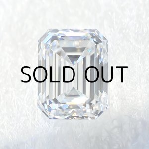 画像: 裸石 0.304ct G FLAWLESS エメラルドカット (GIA鑑定書付)