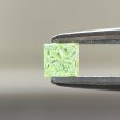 画像1: 裸石 0.140ct Fancy Yellow Green VS2中央宝石研究所ソーティング付 (1)