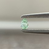 画像: 裸石 0.046ct Fancy Intense Bluish Green SI-1  中央宝石研究所ソーティング付