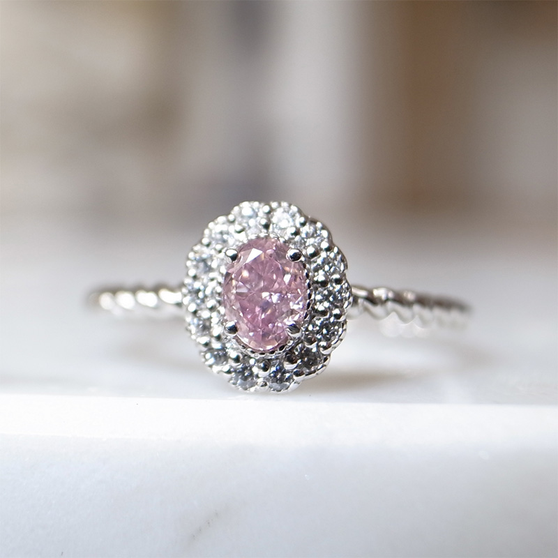 Fancy Intense Purplish Pink 0.20ct SI1 GIA鑑定書付 - RECEPTION