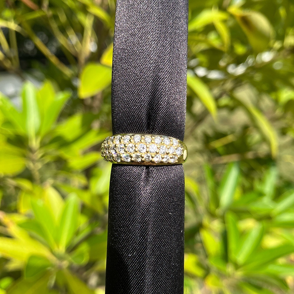 画像2: K18YG 1.0ct リング  (2)